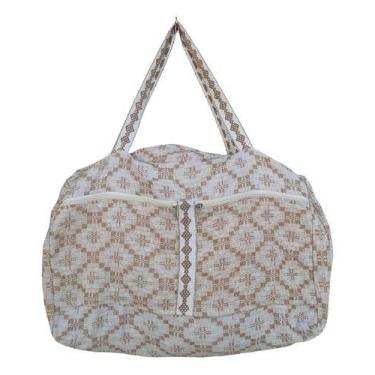 Imagem de Mala Bagagem Sacola Viagem Grande Resistente Artesanal Útil - HGM