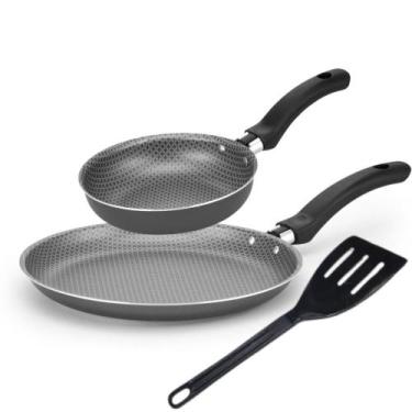 Imagem de Frigideira Panquequeira Antiaderente   Frigideira Para 1 Ovo Grafite  