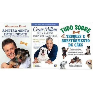 Imagem de KIT 3 LIVROS ADESTRAMENTO INTELIGENTE + Guia rápido para um cão feliz 