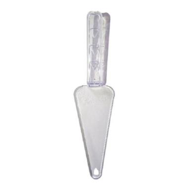 Imagem de Espátula Acrílica Bolo Torta Pizza com Serra Cristal - 01 un - Elite