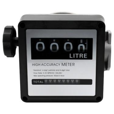 Imagem de Medidor Mecânico para Óleo Diesel 4 Dígitos - Nagano