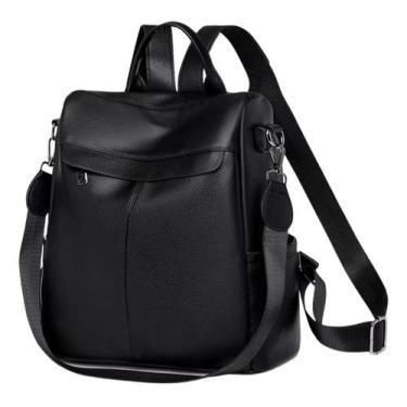 Imagem de Bolsa Feminina Mochila De Costa material ecológico Social Promo - Alwy