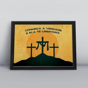 Imagem de Quadros TAC religião Cristã 071 - 20x30cm - MDF Colorido
