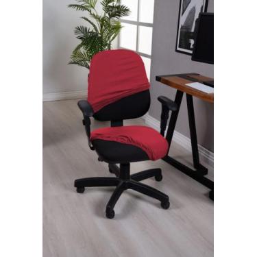 Imagem de Capa Para Cadeira de Escritório Executiva Giratória Encosto Longo Malh