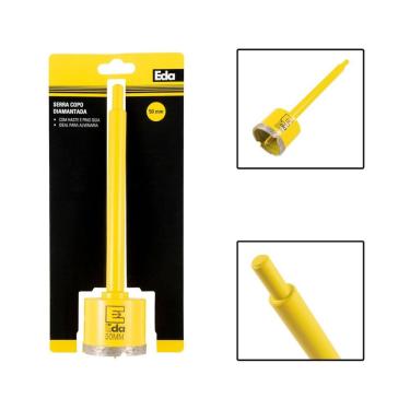 Imagem de Serra Copo Diamantada 50mm Com Haste 170mm