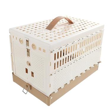 Imagem de DRESSOOS Gaiola de pombo Gaiola de pássaro dobrável para pássaros gaiola de papagaio gaiola de gaiola de coelho gaiola de plástico de pombo para animais de estimação gaiola de transporte