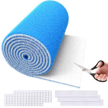 Imagem de MAXTBEE MERV 8 filtros de ventilação de ar, 50,8 cm x 2,5 cm cortados para caber no material do filtro de ar (mais de 60 filtros), filtros eletrostáticos de ventilação tripla para piso, teto, HVAC e