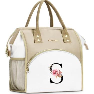 Imagem de BAGNN lancheira inicial feminina, lancheira com isolamento térmico, lancheira grande à prova de vazamentos para adultos para trabalho de piquenique, sacola personalizada, presentes de aniver