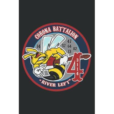 Imagem de Norco Corona Battalion 4 Off Duty Firefighter: Notebook: Planner, Diary, 6x9 120 Pages, Lined College Ruled Paper, Journal, Matte Finish Cover