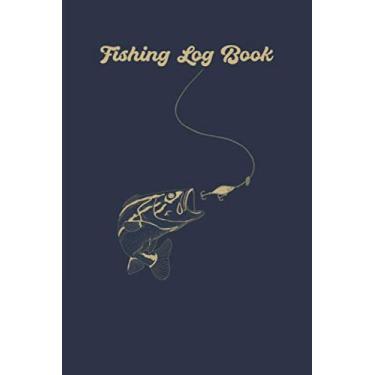 Imagem de Fishing Journal Record: Blue Cover, Matte Finish, 110 Pages, 6"x9", Fishing Log Book, Perfect Fishing Notbook