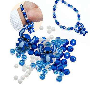 Imagem de Kit missangas para fazer bijuterias divertidas para crianças montar fa