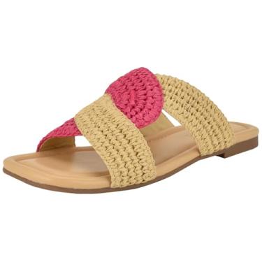 Imagem de Nine West Sandália rasteira feminina Quara, Natural/rosa claro 111, 37
