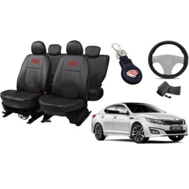 Imagem de Kit Capa Optima 2012 a 2016 + Chaveiro + Capa de Volante Premium - aer