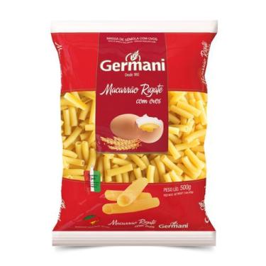 Imagem de Macarrão Rigate Com Ovos Germani 500G, Massa Penne De Sêmola Com Ovos 