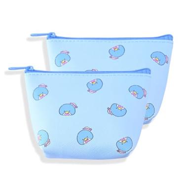 Imagem de San-rio Characters Mini bolsa de maquiagem pacote com 2 - bolsas pequenas para bolsa, mini bolsa de cosméticos, design com zíper, mini bolsa para bolsa, ideal para moedas, joias, acessórios, Smoking