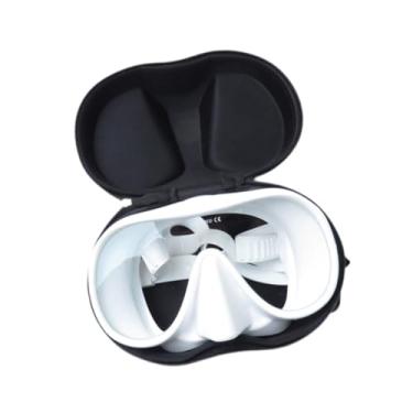 Imagem de Colaxi Máscara de adultos para livre, máscara de mergulho, portátil, acessórios Snorkel Goggles, com tampa do nariz para mergulho, praia, verão , Branco