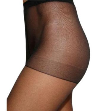 Imagem de Meia Calça Fio 15 Selene Feminina Básica Elastano 9765, Preto, M