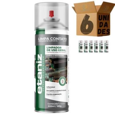 Imagem de Kit 6 Etaniz Limpa Contato Spray Chesiquimica 300ml 