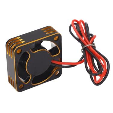 Imagem de Ventilador de Refrigeração do Motor Rc, 31x31mm 23000rpm Alumínio Plástico Rc Carro Esc Ventilador do Dissipador de Calor para Axial para Hsp para Redcat para Hpi Dc 5-9v (Ouro)