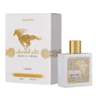 Imagem de Qaed Al Fursan Unlimited Branco Perfume Árabe Compartilhável EDP 100ml