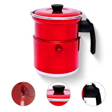 Imagem de Leiteira térmica fervedor com apito 1,5 litros em alumínio