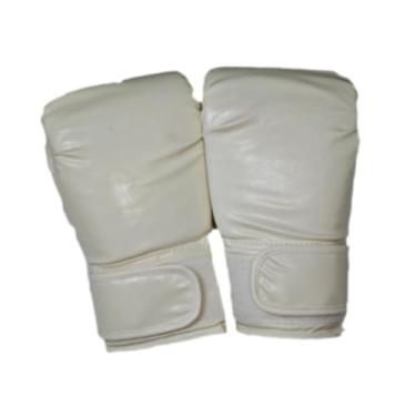 Imagem de Aymzbd Luvas de boxe Protetores PU Guardas respiráveis ​​luvas de karate luvas para luta de concorrência profissional de fitness luta, Criança Branca