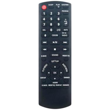 Imagem de Allimity Substituição remota N2QAYB001101 para sistema estéreo de CD Panasonic SC-PMX70 SC-PMX74 PMX70 SA-PMX7 SC-PMX80 SA-PMX70BEB SA-PMX82MEBK SC-PMX84 SC-PMX92