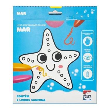 Imagem de Livro-Sanfona Para Colorir: Mar