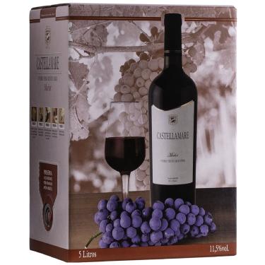 Imagem de Vinho Castellamare Merlot Tinto Bag In Box 5Lts