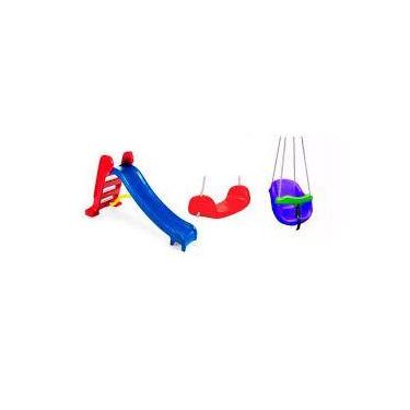 Imagem de Escorregador Médio + balanço Bebê + Balanço Radical Kids - CHBRINK