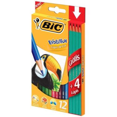 Imagem de Lápis de Cor BIC Evolution, 12 cores + 4 Lápis de Escrever, 902545, 1 