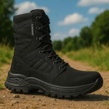 Imagem de Coturno Tático Preto Nobuck  Spectrun Fast Militar, Preto nobuck, 46