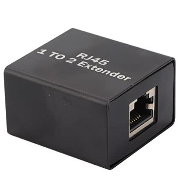 Imagem de Ethernet Splitter RJ45 Adaptador de Conector de Rede - Extensor de Soquete Ethernet de 2 Vias para Conexão de Dispositivo Duplo, Compatível Com Roteadores, Cubos e TVs Digitais