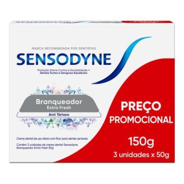 Imagem de Kit Sensodyne Branqueador Extra Fresh 50g Leve 3 Pague 2