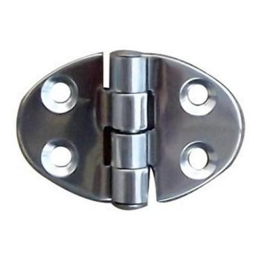 Imagem de Dobradiça Em Aço Inox 316 Oval 35X53mm Para Portas Janelas - Abrolhos 