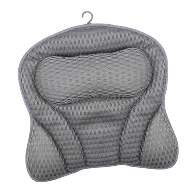 Imagem de Almofada De Banheira - Apoio Cabeça Respirável Para Banheira | Encosto Antiderrapante Com Ventosas Para Relaxamento No Banho Ou Jardim Adulto Feminino