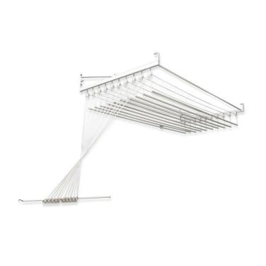 Imagem de Varal de Teto Para Apartamento 150cm 10 Varetas Individuais - Varalle