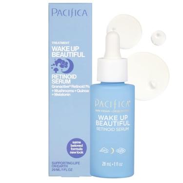 Imagem de Pacifica Beauty | Wake Up Beautiful Overnight Retinoid Serum | For Fine Lines & Wrinkles, Dark Spots, and Uneven Skin Tone | Petroleum-Free | For Aging Skin | Clean Skincare | Vegan + Cruelty Free