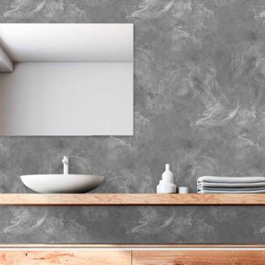 Imagem de Papel de Parede Cimento Queimado Grafite 250 - Inove Papéis de Parede