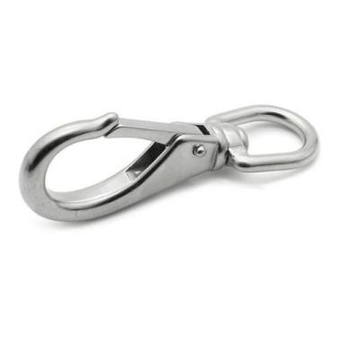 Imagem de Mosquetão Engate Rápido 85mm Aço Inox Destorcedor E Girador - Abrolhos
