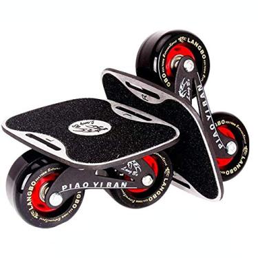 Imagem de PowerRider Patins Drift Skates Split Skate Portátil Roller Skate Deck Freelinedrift High Rebound Skate Ao Ar Livre Deslizante Adolescente Adultos Presente de Aniversário (Atualizado)