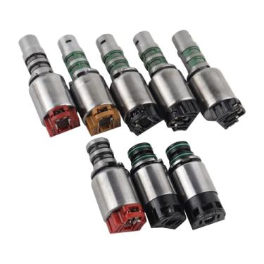Imagem de Kit de solenoide de câmbio de transmissão de 6 velocidades de 8 peças compatível com Hyundai Elantra Sonata Grandeur Tucson Veracruz, Kia Forte Optima Sorento Soul Lotze Sportage Replace# A6LF1 A6LF2