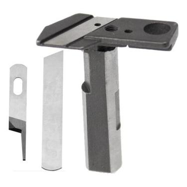 Imagem de Suporte Faca Inferior + Faquinhas Overlock Siruba 737 747F - Evolvere