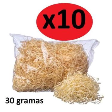 Imagem de Palha Seca Fina Decoração Festa Junina- 10 Sacos De 30 Gr - Lynx Produ