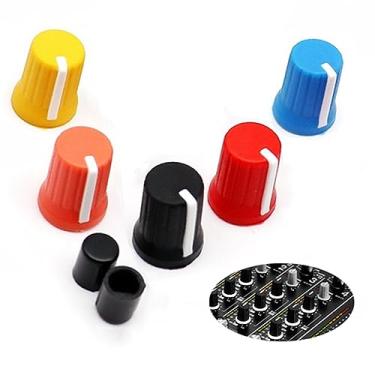 Imagem de WXYINSPAS 5 Peças De Botões Rotativos Universais Para Equalizador, Potenciômetro, Fader, Tampa Haste Pressão Controlador Dj, Console Mixagem Pioneer Djm, Ddj, Xdj, Denon Numark Akai Rane Vestax (Cha