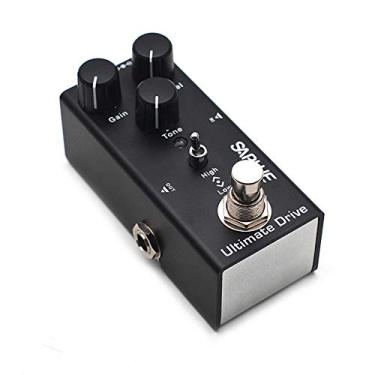 Imagem de SAPHUE Pedal De Efeitos Para Guitarra Ultimate Drive, Botão Ganho/Nível/Tom, Pedais Alta E Baixa Frequência Com Carcaça Metal Aço, Mini Interruptor Bypass Verdadeiro Dc 9V Tipo Único Kit Elétrico Mú