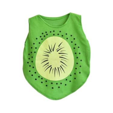 Imagem de kowaku Fantasia infantil de Halloween, roupa leve de comida para apresentação de palco à fantasia, Kiwi