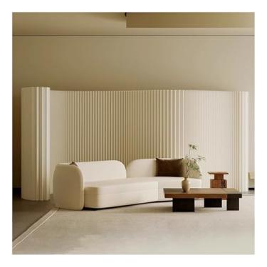 Imagem de Biombos e Divisórias Divisória De Sala De Escritório Moderna, Divisória De Privacidade, Painel De Papel Dobrável E Portátil Para Decoração E Proteção De Privacidade(4x1.8x0.35 m)