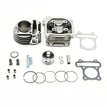Imagem de Kit de cabeça de cilindro de furo de 50 mm hongyu para motor GY6 50cc a 100cc com válvulas de 64 mm scooter taotao kazuma ATV Moped