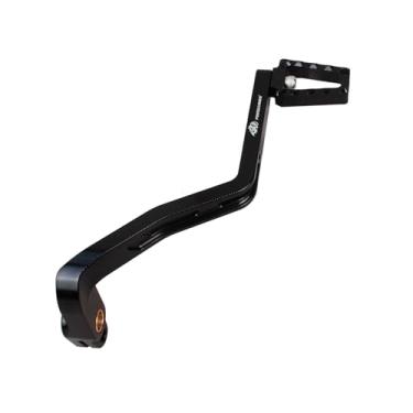 Imagem de POWER JAMES Alavanca de câmbio de controle de pé de freio preta compatível com Harley Davidson Dyna, Street Bob, Low Rider S, Super Glide com controles médios de estoque, 1993-2017 (preto)